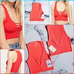 FP Intimately Strapped In Brami in Neon Pink